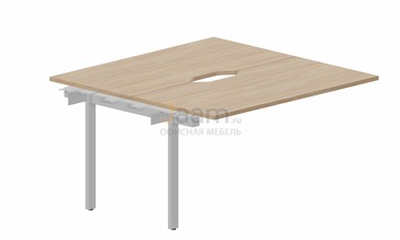 Мебель для персонала Составной стол на 2 рабочих места PEN2TPV147 - (2 эргономичных выреза) приставной элемент
