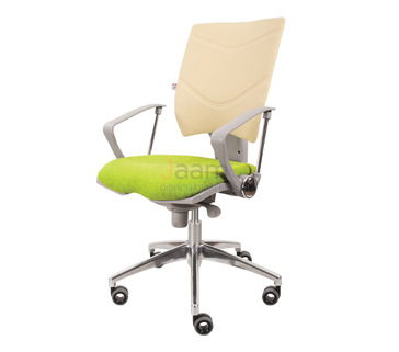 Кресло для персонала Spring Lux grey cfs silver