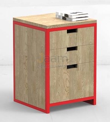 Мебель для персонала Офисная тумба METALLFRAME H OAK
