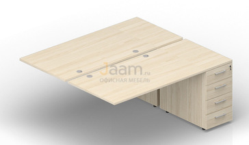 Мебель для персонала Приставной элемент (4 громмета) 2TPG168N072