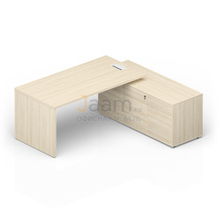 Кабинет руководителя Стол на опорной сервисной тумбе (правый) NV190TSD