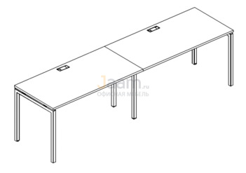 Мебель для персонала Рабочая станция на металлокаркасе DUE Б2 023-2 БП
