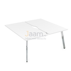 Мебель для персонала Конечный модуль стола БЕНЧ-системы сдвоенные на 2 раб. места металл глянец 10БДКВ.284