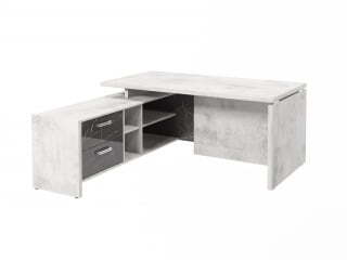 Стол руководителя с опорной тумбой Festus FI-117L.GG 1800x1700x750