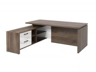 Стол руководителя с опорной тумбой Festus FB-119L.GG 1800x1900x750