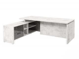 Стол руководителя с опорной тумбой Festus FB-121L.GG 1800x2100x750