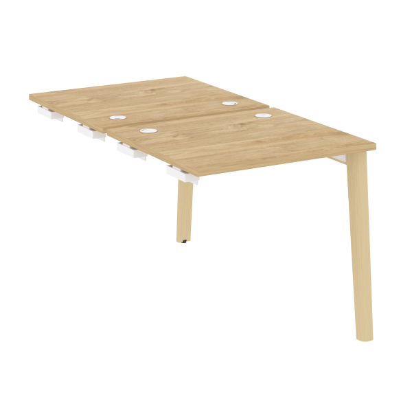 Стол-приставка двойной на деревянных опорах Onix Wood OW.D.SPR-0.7 780x1475x750
