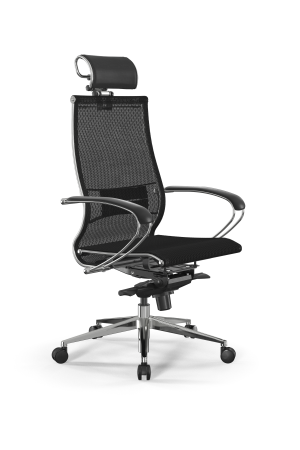 Кресло для руководителя Метта Samurai L2-5K - TS /Kc00/Nc00/K2cL/H2cL-3D(M06.B32.G11.W03) (Черный)