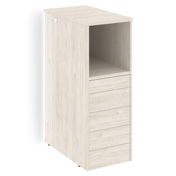 Тумба с подсветкой 5 ящиков TIP-ON, проходная  средняя Onix O.R-TV-5TIP.S 436x767x1185