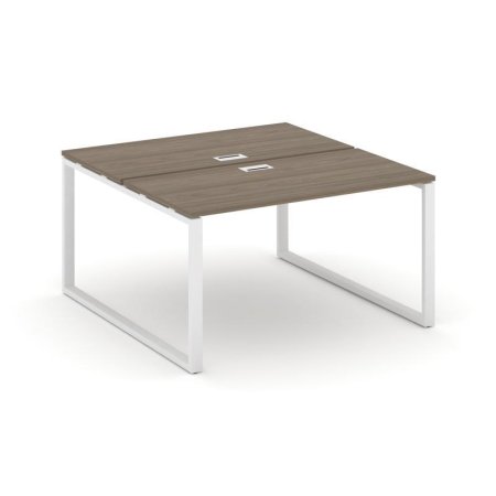 Рабочая станция 2-х сторонняя SN-6O.DRS-023 (1380х1632х750) (Вяз Благородный/Металл Белый)