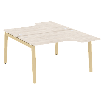 Рабочая станция на деревянных опорах Onix Wood OW.D.SA-2 1380x1995x750
