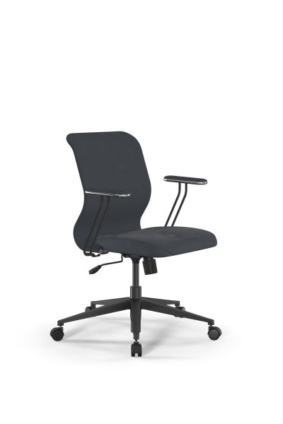Кресло для руководителя Метта Sit 8 Mr4-4T - Vivaldi /Uh00/Wh12/T4mV-b(M09.B11.G19.W02) (Темно-серый)
