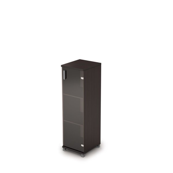 6П.015.3 Пенал для документов средний со стеклом (400x450x1348) (Венге)