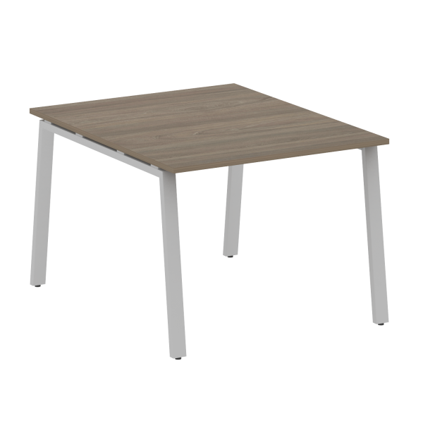 Стол для переговоров (1 столешница) на А-образном м/к Metal System Style БА.ПРГ-1.1 1000x1235x750 (Вяз/Серый металл)