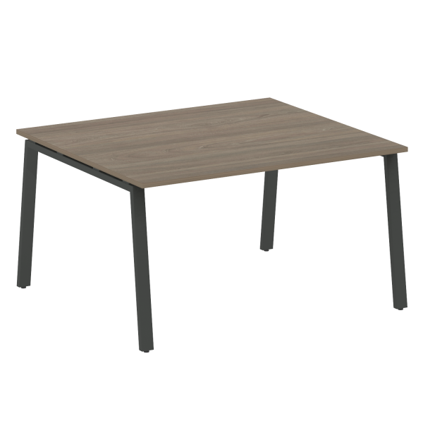 Стол для переговоров (1 столешница) на А-образном м/к Metal System Style БА.ПРГ-1.3 1400x1235x750 (Вяз/Антрацит металл)