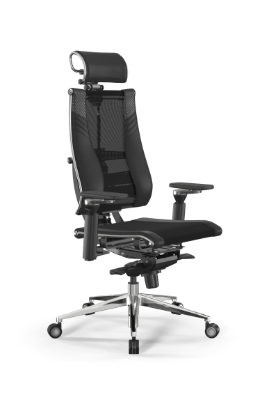 Кресло для руководителя Метта Y 4DT B2-15D - YM93+Infinity+carbon /Kc14/Nc09/D15P/H2cL-3D(M06.B35.G1 (Черный)