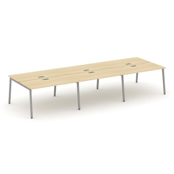 Рабочая станция 2-х сторонняя SN-4A.DRS-074 (4740х1432х750) (Акация Лорка/Металл Серый)