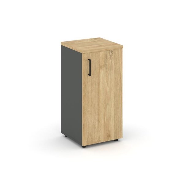 Шкаф низкий узкий SN.STU.E-301(R) (400х400х833) (Антрацит/Тиквуд Светлый)