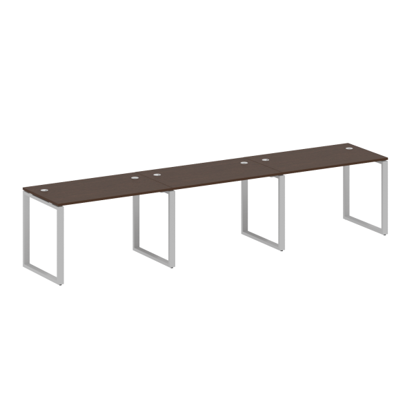 Рабочая станция Metal System Style БО.СМ-3.2 3600x720x750 (Венге Цаво/Серый металл)