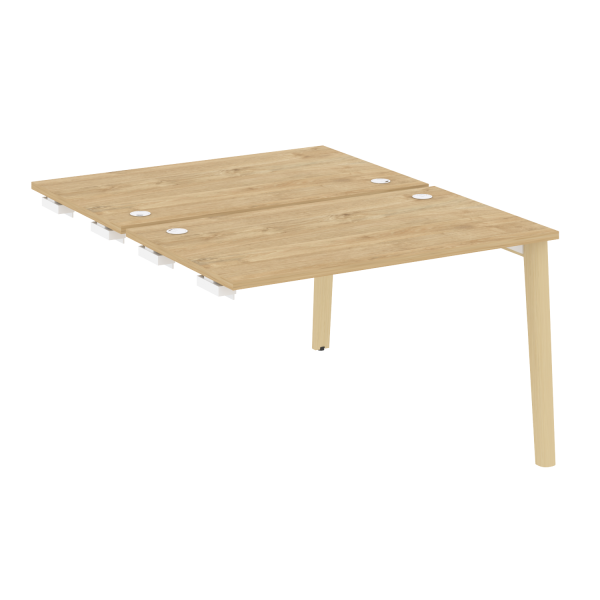 Стол-приставка двойной на деревянных опорах Onix Wood OW.D.SPR-2.7 1180x1475x750