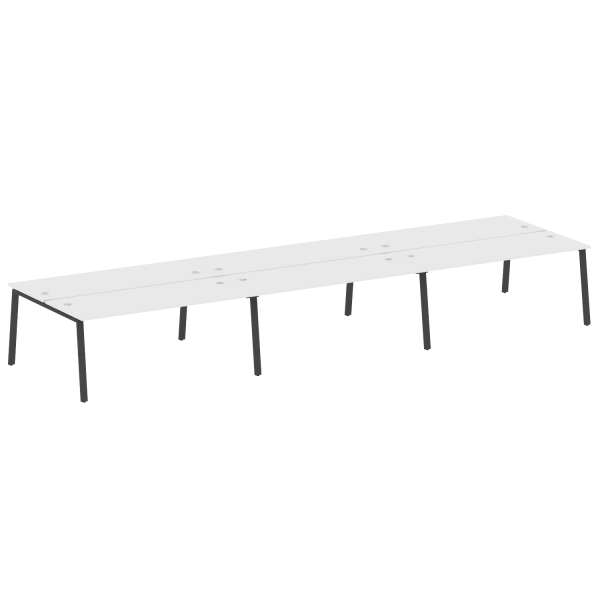 Рабочая станция на 6 рабочих места на А-образном м/к Metal System Style БА.СМ-6.5 5400x1475x750