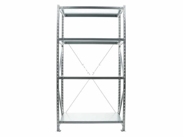Стеллаж MS U 200/100x50/4 (Нагрузка на полку 300) (Оцинкованная сталь)