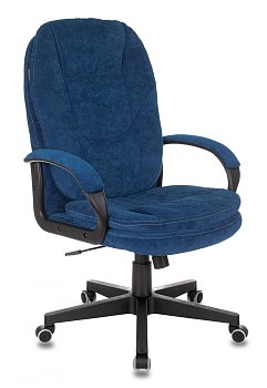 Кресло руководителя CH-868N Fabric темно-синий Velvet 29 крестов. пластик