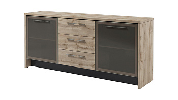 Тумба с 2 дверьми в профиле и 3 ящиками Torston Т-13-05 2200х520х970