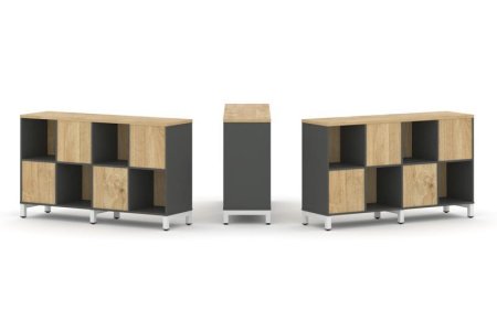 Набор стеллажа 2-х сторонний, 2 яруса SN.NSD-241 (1488х400х881)
