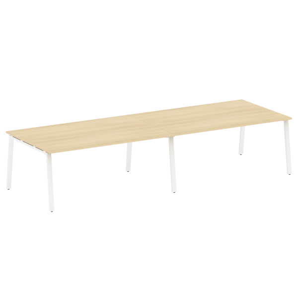 Стол для переговоров (2 столешницы) на А-образном м/к Metal System Style БА.ПРГ-2.5 3600x1235x750