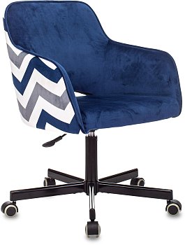 Кресло CH-380M сапфировый Italia 17 зигзаг крестов. металл