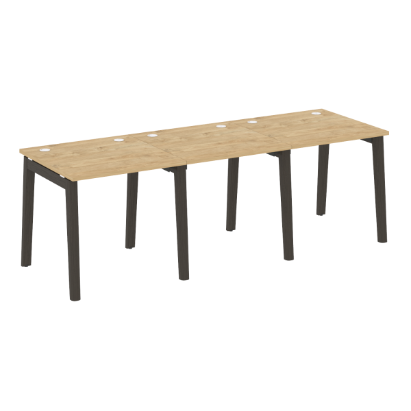 Рабочая станция на деревянных опорах Onix Wood OW.RS-3.0.8 2340x800x750