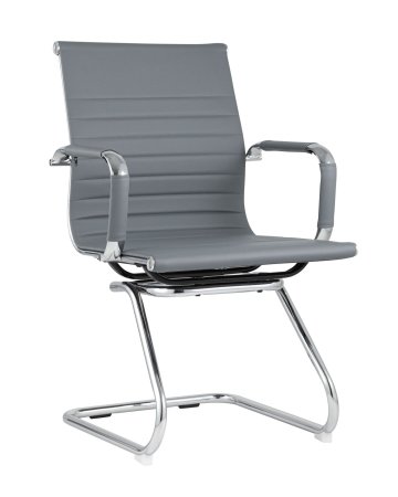 Кресло для посетителей TopChairs Visit серое (Кресло для посетителей Visit серый)