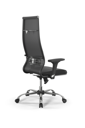 Кресло для руководителя Метта Sit 10 B1-163D - T+Extra /Km00/Wm12/D02P(M09.B21.G20.W01) (Серый | Черный)