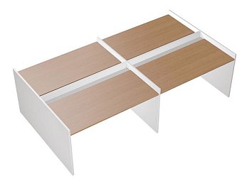 Рабочая станция на опорах ДСП (4х160) с ProSystem Profiquadro КВ 1403-2 БВ 3275x1570x835