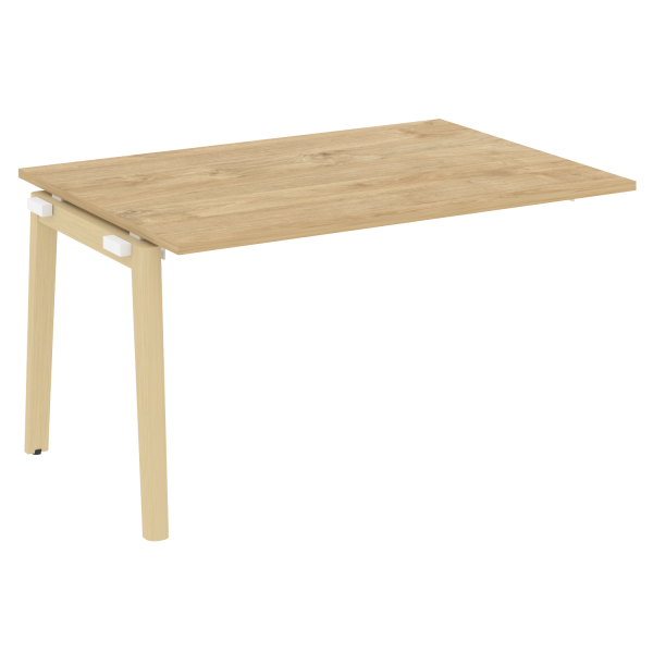 Проходной наборный элемент переговорного стола на деревянных опорах Onix Wood OW.NPRG-3 1380x980x750