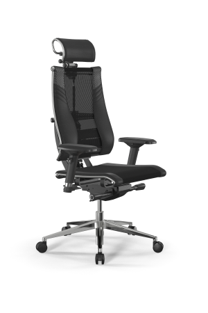 Кресло для руководителя Метта Y 4DT B2-15D - YM93+Infinity+carbon /Kc14/Nc09/D04P/H2cL-3D(M26.B32.G2 (Черный)