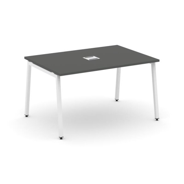 Стол переговорный SN-4A.SPRG-001 (980х980х750) (Антрацит/Металл Белый)