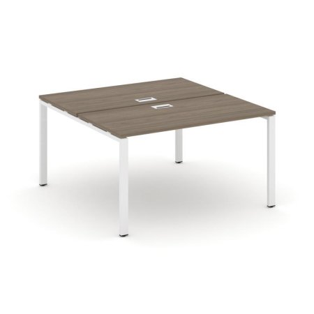 Рабочая станция 2-х сторонняя SN-6P.DRS-011 (980х1432х750) (Вяз Благородный/Металл Белый)