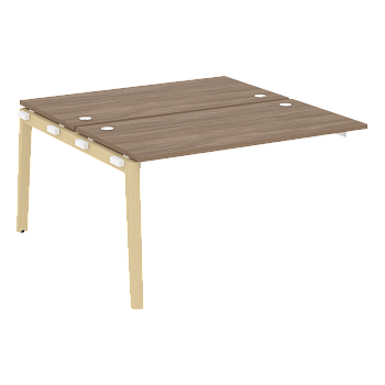 Наборный элемент рабочей станции на деревянных опорах Onix Wood OW.2.NRS-3.7 1380x1475x750