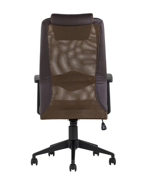 Кресло офисное TopChairs Studio коричневое (Компьютерное кресло Studio коричневый)