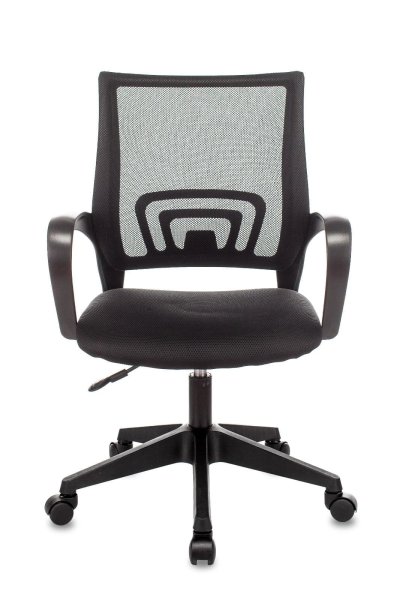 Кресло офисное TopChairs ST-Basic сетка/ткань черный (Компьютерное кресло ST-Basic черный)
