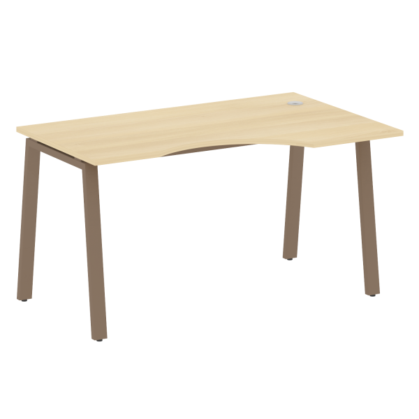 Стол криволинейный правый Metal System Style БА.СА-2 Пр 1400x900x750