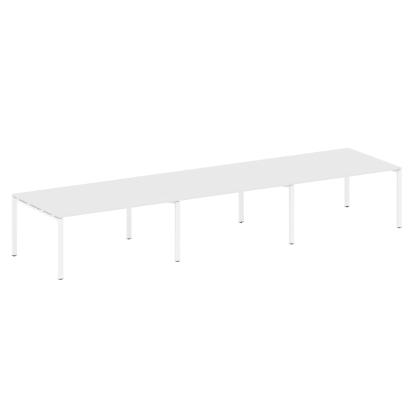 Переговорный стол 3 столешницы Metal System Style БП.ПРГ-3.4 4800x1235x750