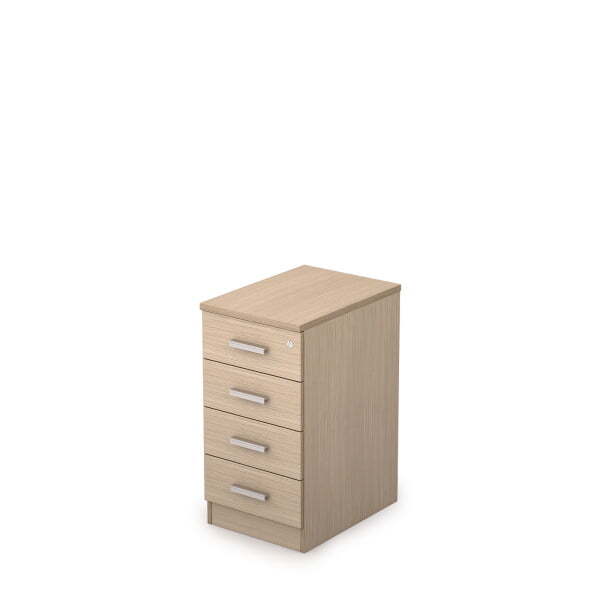 2ТЗ.002.2 Тумба приставная с топом, замок 550x394x750 (Дуб)