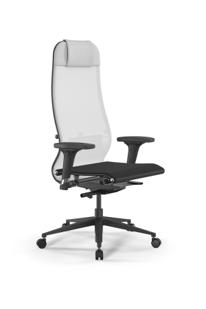 Кресло для руководителя Метта SynchroSit 10 B1-104D - T /Um00/Nb00/D02P(M23.B11.G19.W02) (Белый)
