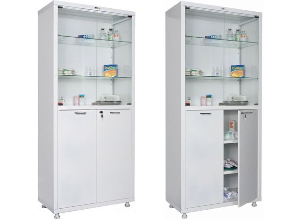 Медицинский шкаф HILFE МД 2 1780/SG (Белый)