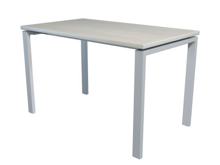 Стол NT 120x70 белое дерево/серый (Светлый/Белый)