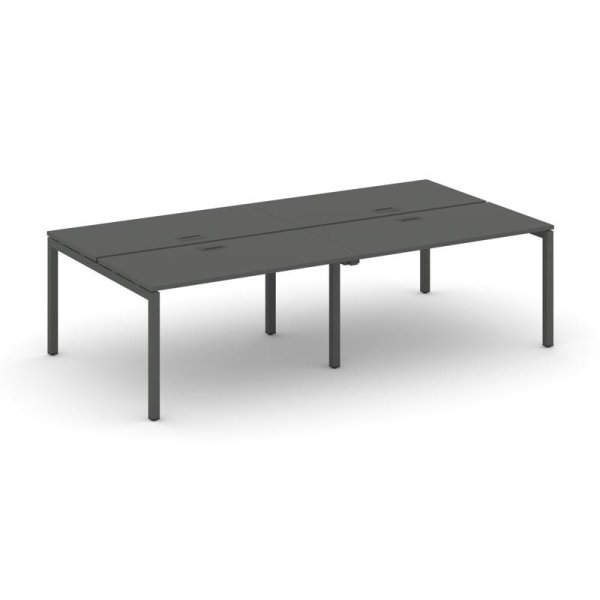 Рабочая станция 2-х сторонняя SN-5P.DRS-034 (3160х1232х750) (Антрацит/Металл Антрацит)