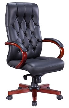 Monaco Wood Кожа Черный